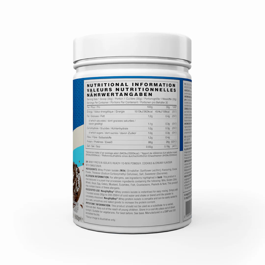 Naughty Boy ISO-9 Whey Protein Isolate 900g