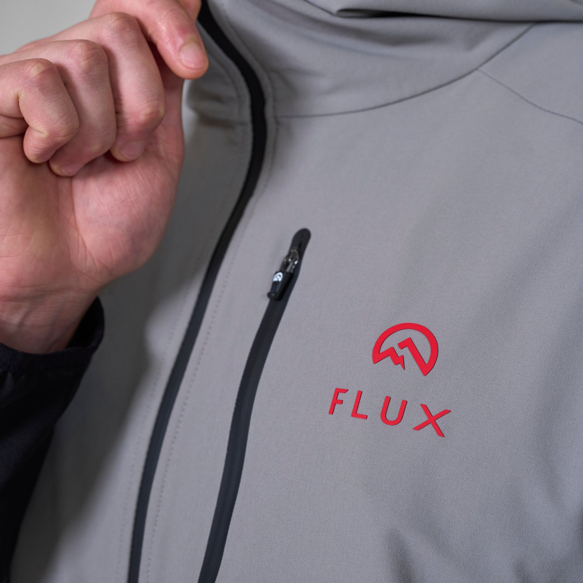 Flux Versatility Tracksuit Jacket 'Black/Grey/Red'