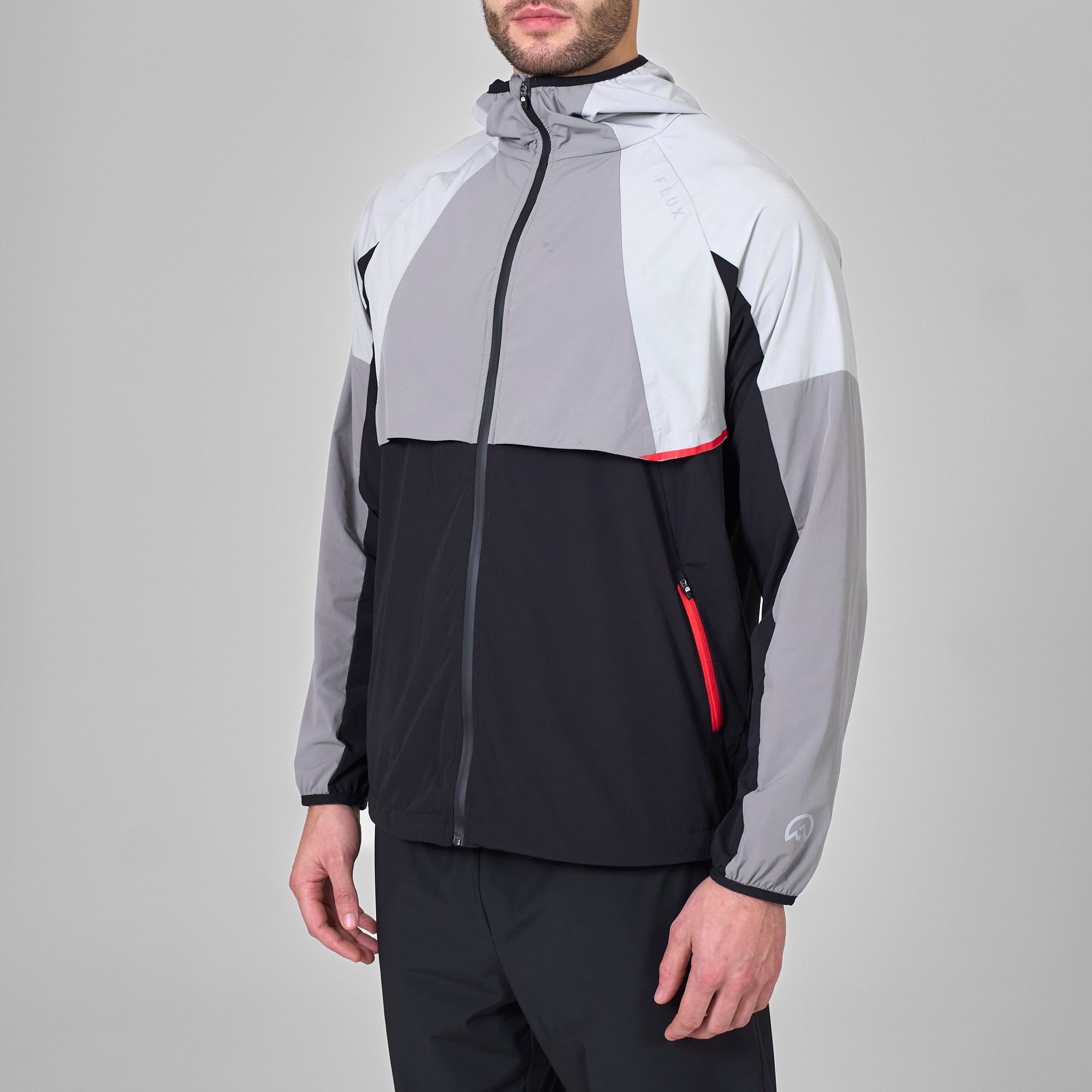 Flux Performance Versatility Tracksuit Set 'Black/Grey/Red'