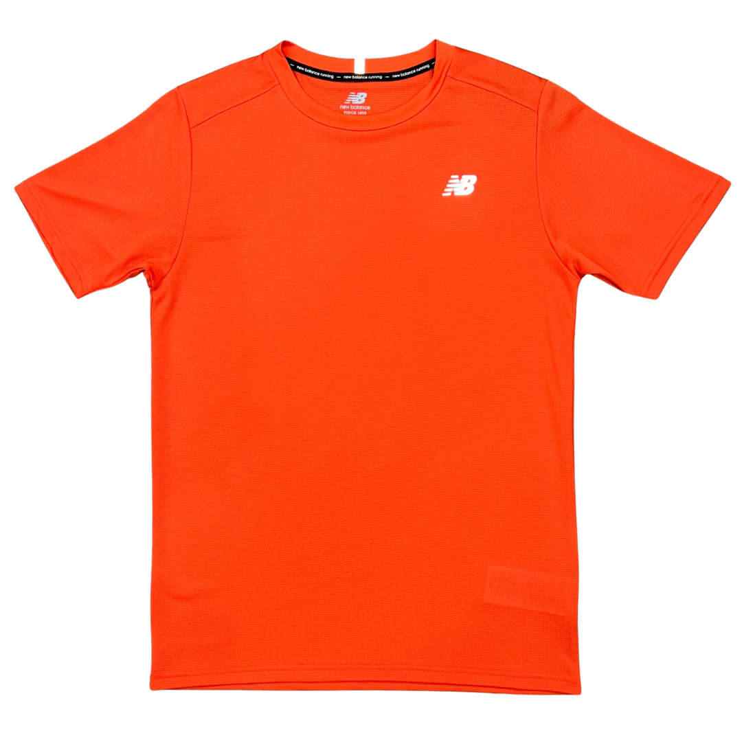 New balance core run t-shirt 'orange'