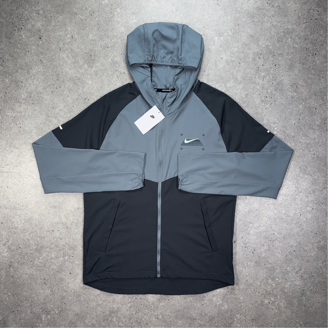 Men's Nike graphic repel jacket in cool grey