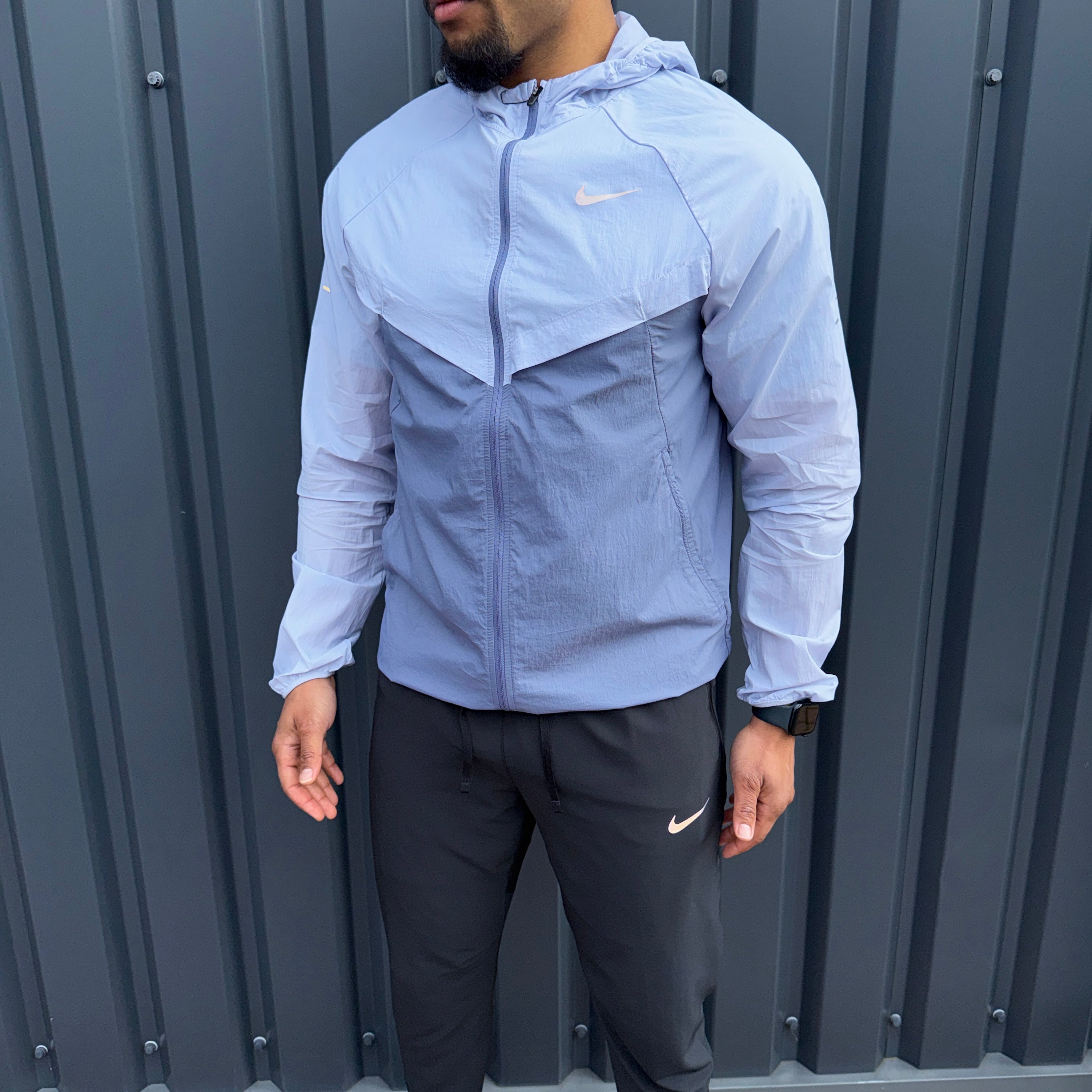 Nike Stride Jacket Pants Set 'Indigo/Black'