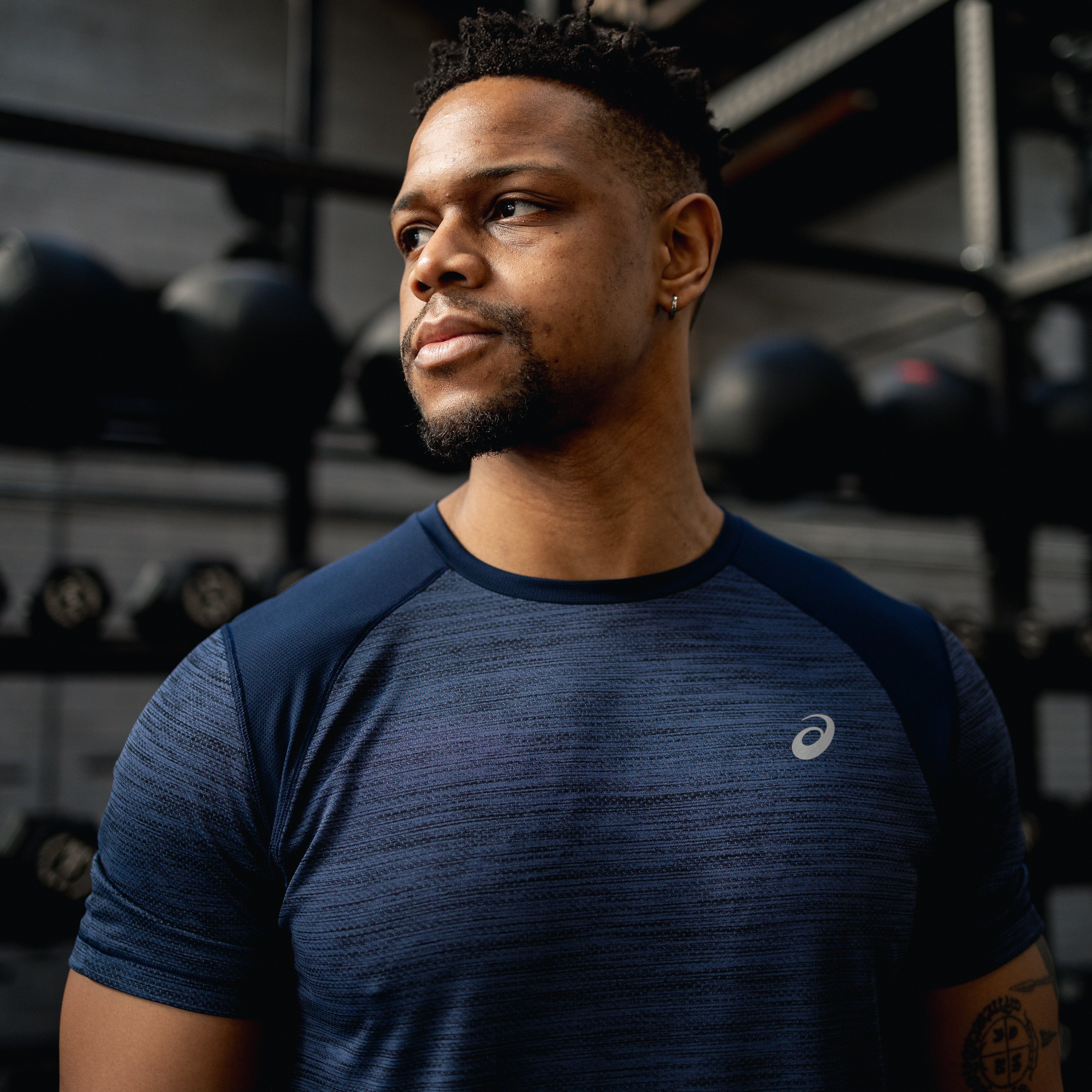 ASICS Road T-Shirt Lite Pants Set 'Midnight'