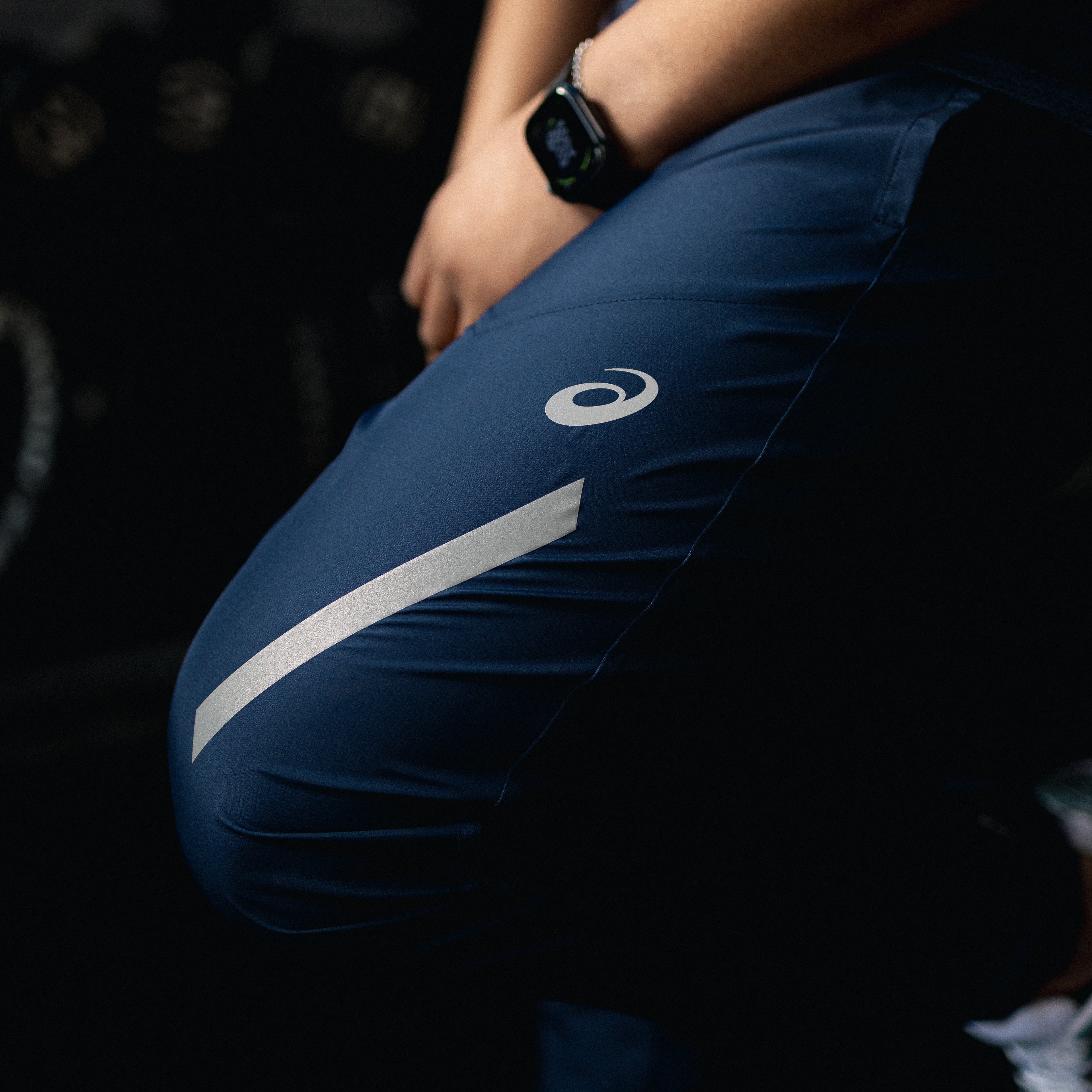 ASICS Road T-Shirt Lite Pants Set 'Midnight'