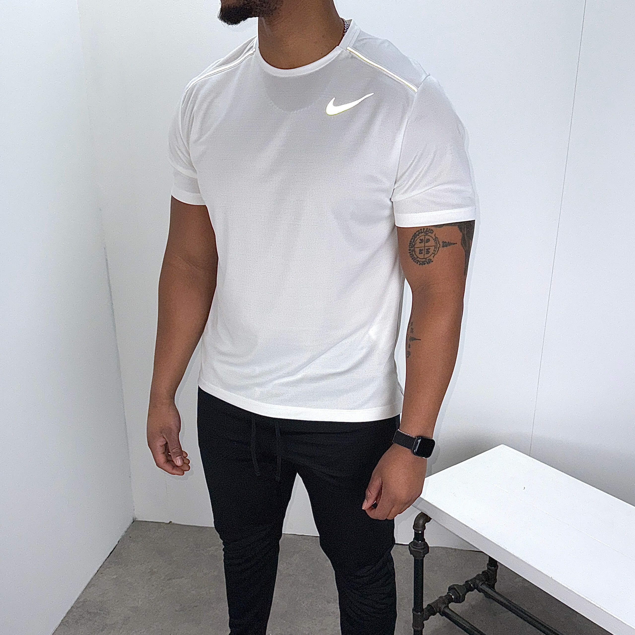 Nike miler phenom set 'white/black'