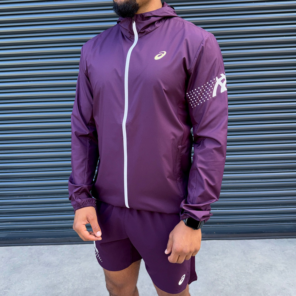ASICS Icon Jacket Set 'Dark Aubergine'