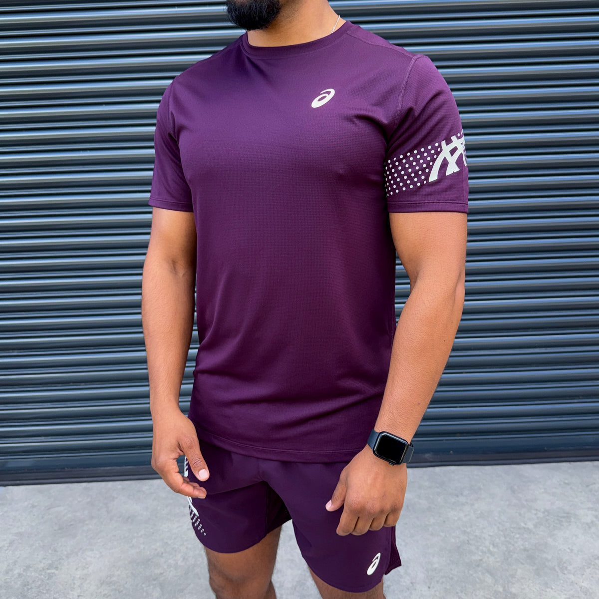 ASICS Icon T-Shirt Set 'Dark Aubergine'