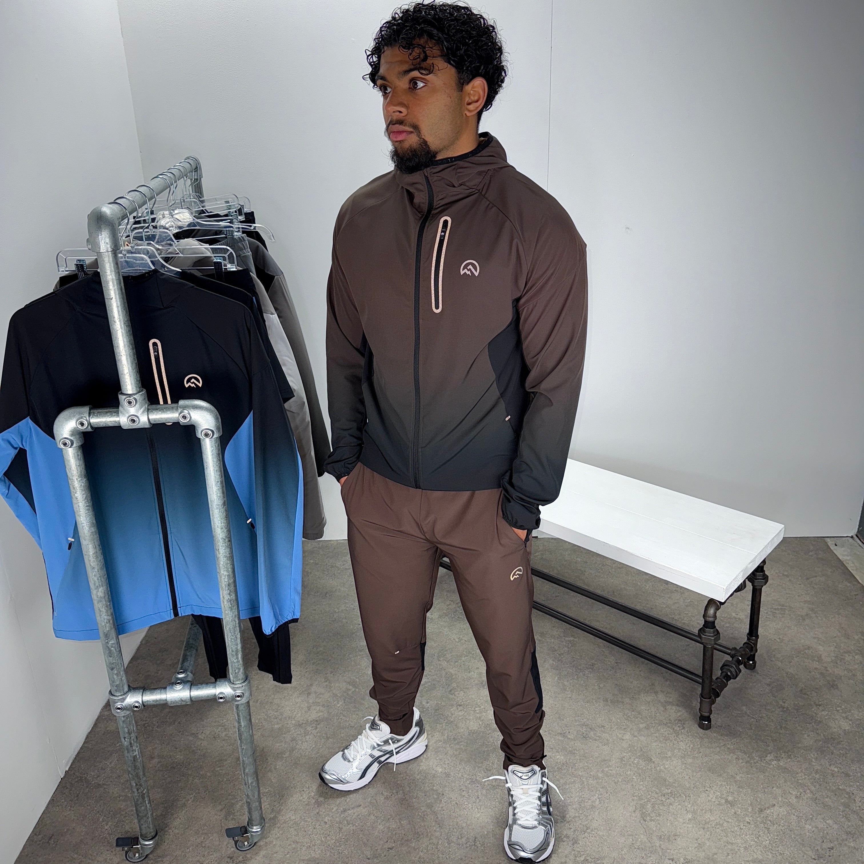 Flux gradient tracksuit set 'chocolate/black'