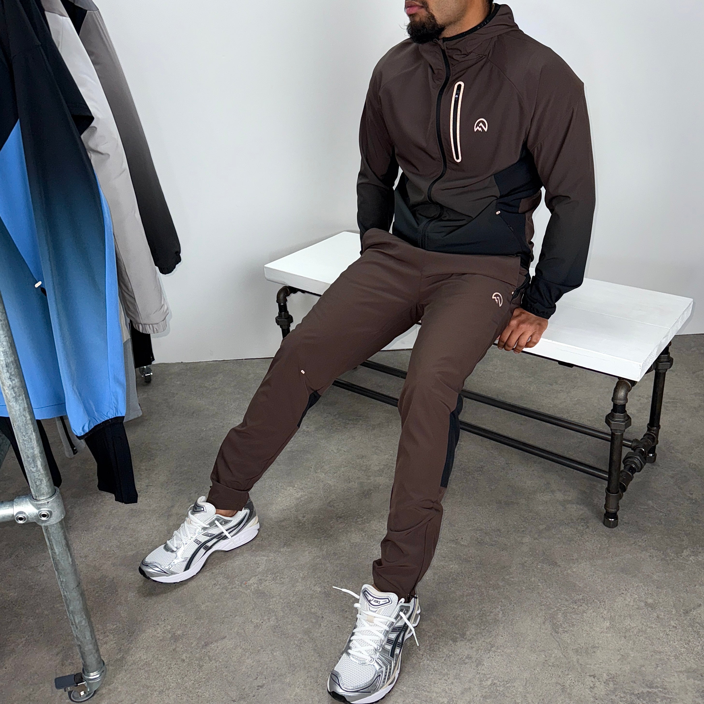 Flux gradient tracksuit set 'chocolate/black'