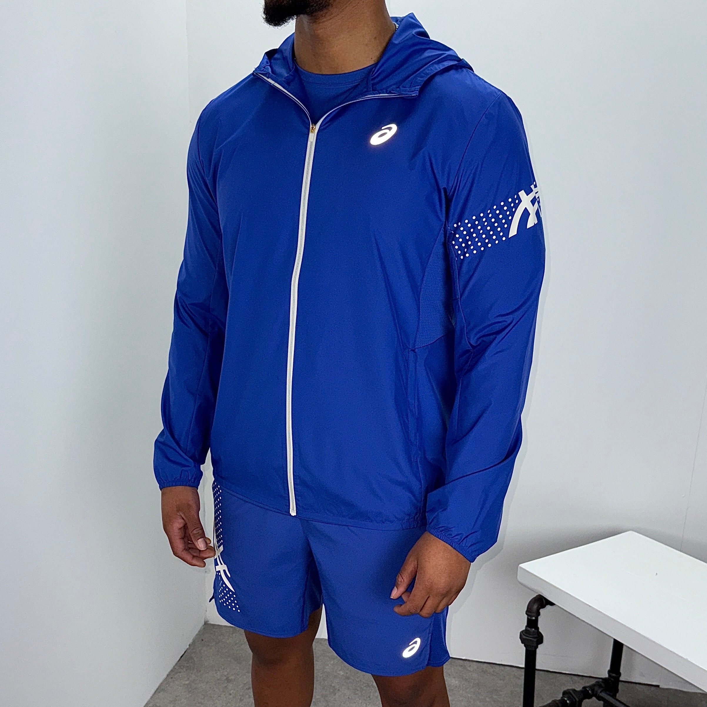 Asics icon jacket set 'cobalt'