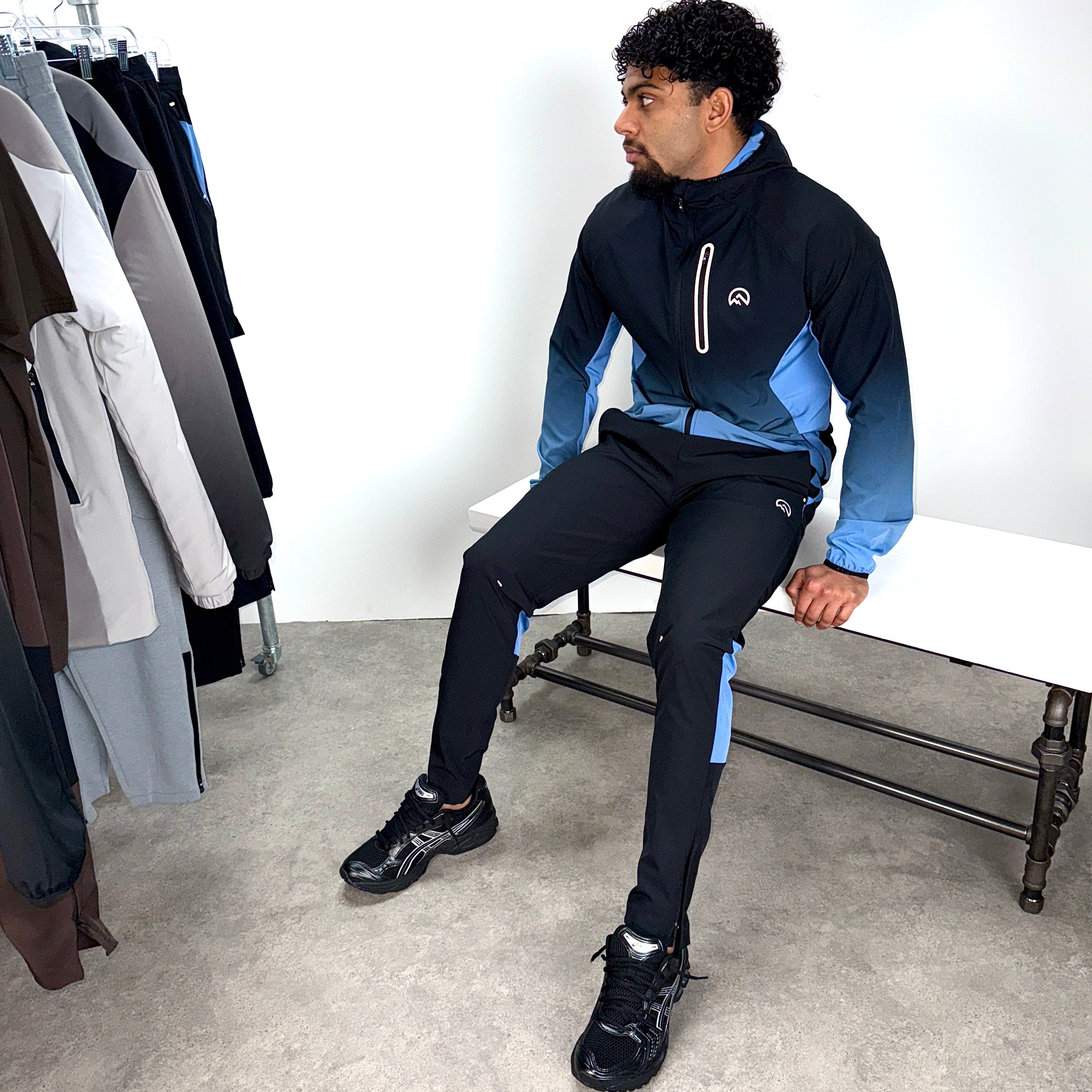 Flux Gradient Tracksuit Set 'Black/Airforce'