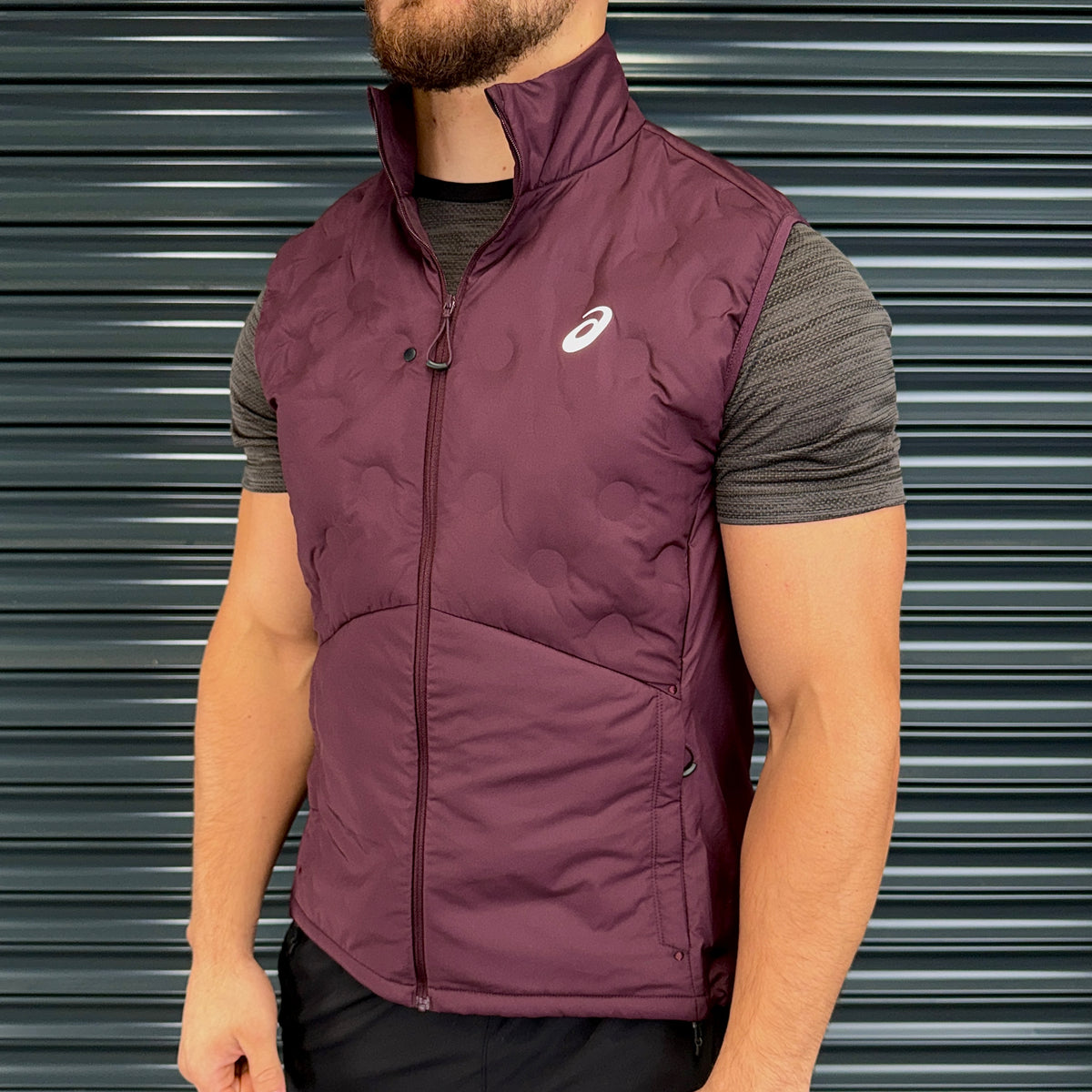 ASICS Road Gilet 'Dark Currant'