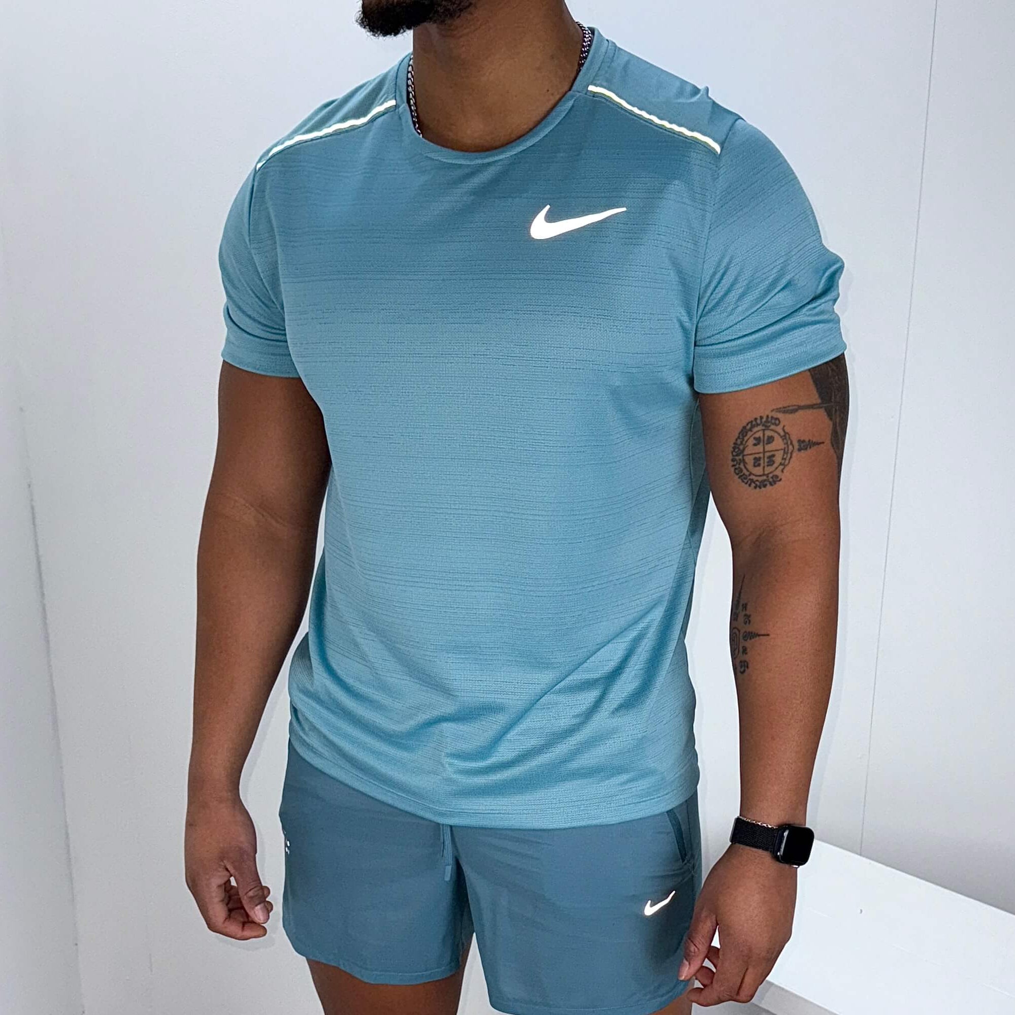Nike miler 1.0 T-shirt 'denim turquoise'