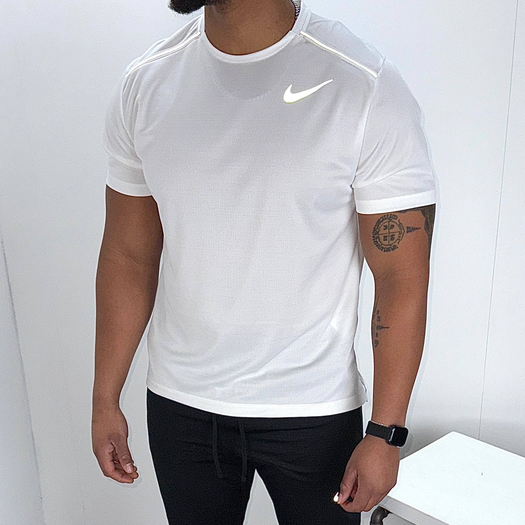 Nike miler 1.0 T-shirt 'white'