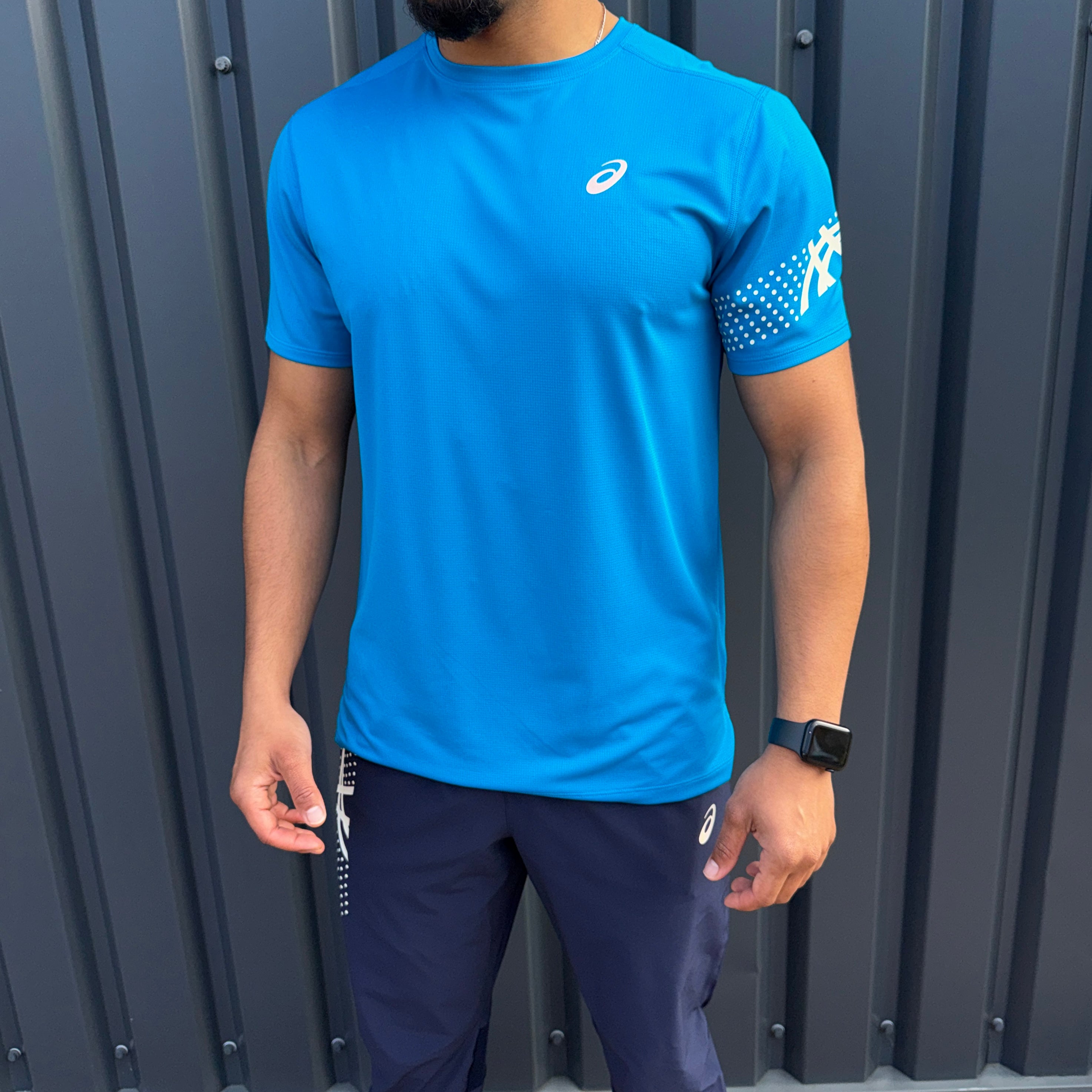 ASICS Icon T-Shirt Pants Set 'Aegan Blue/Midnight'