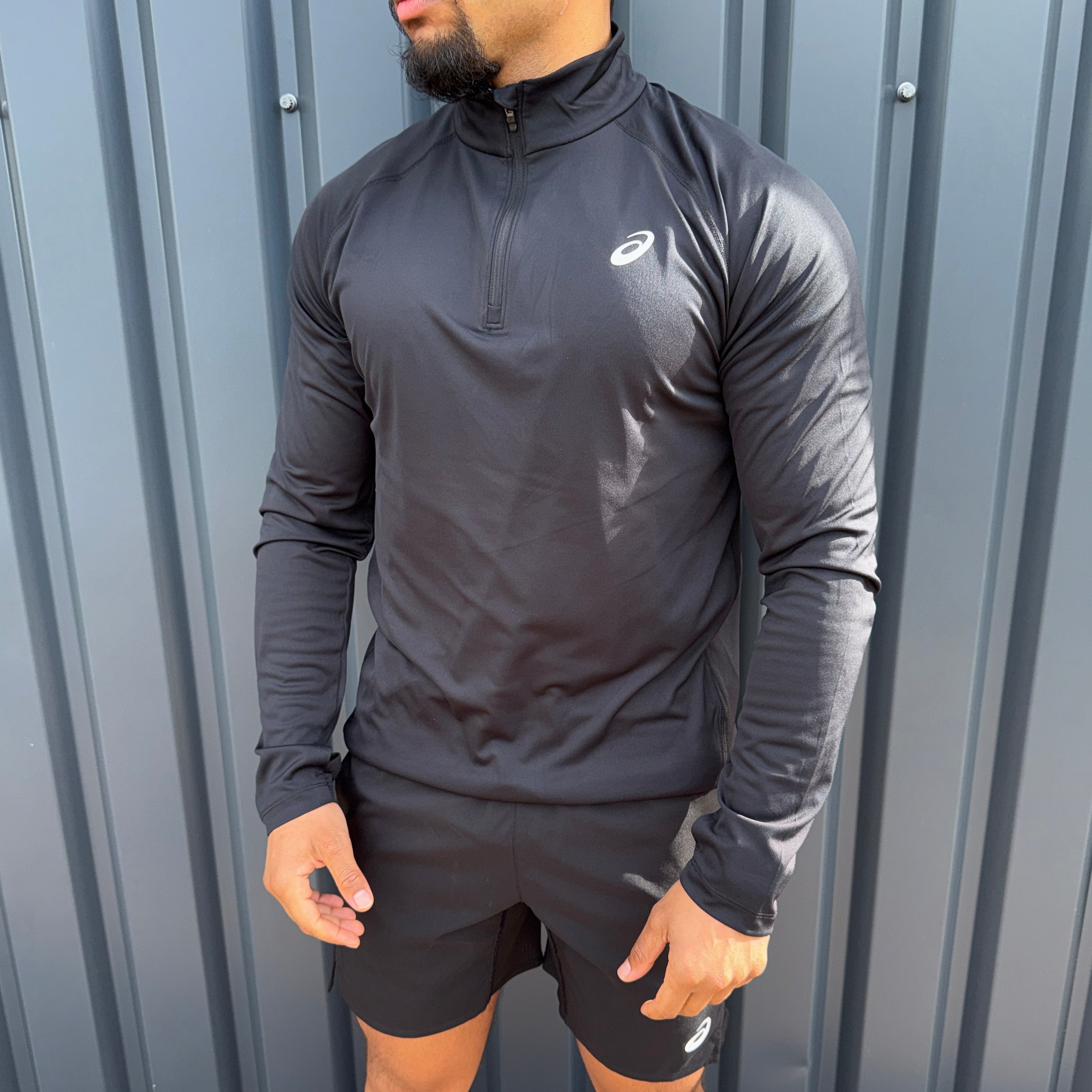 ASICS Core 1/4 Zip Set 'Black'