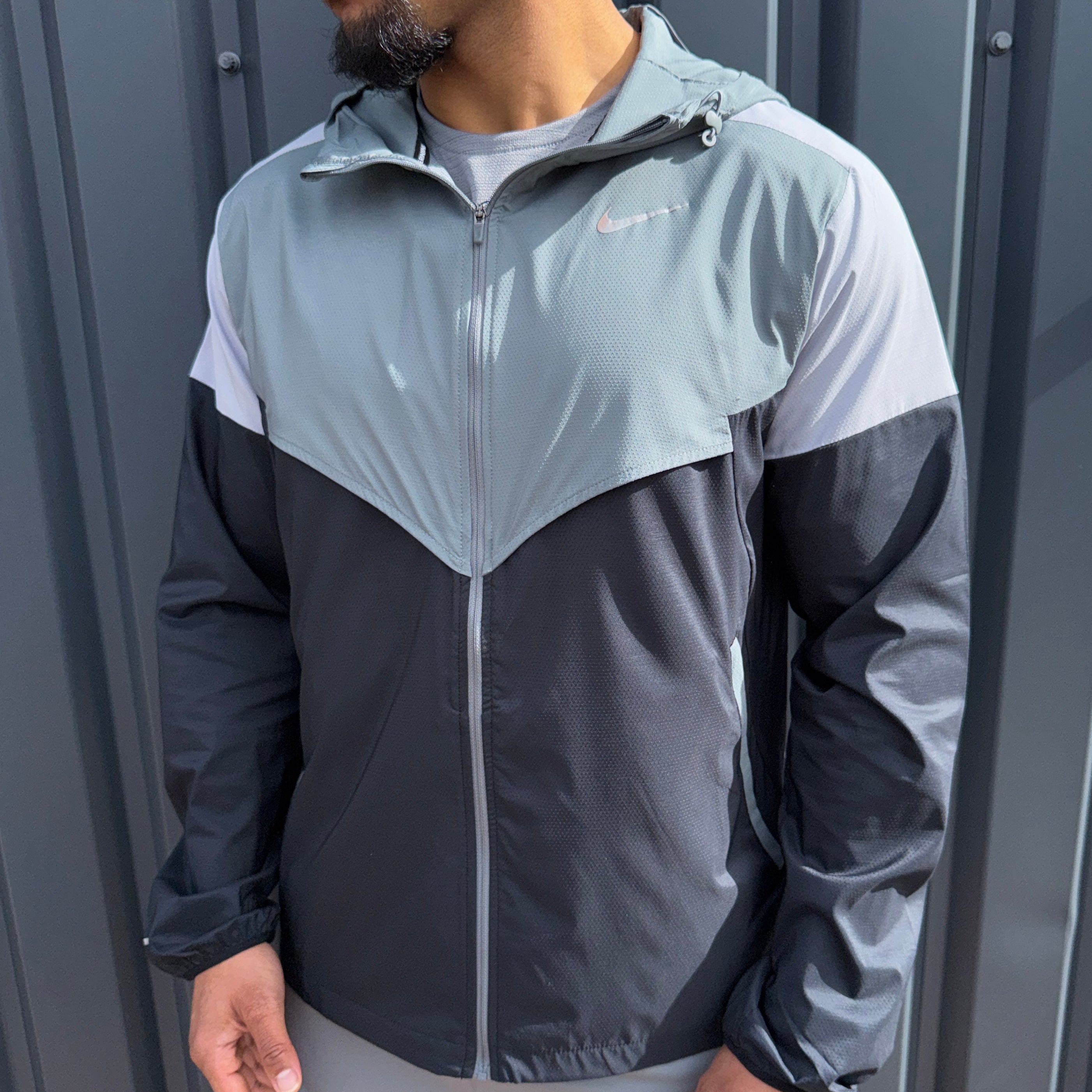 Nike Repel Windrunner Jacket 'Smoke Grey/Black'