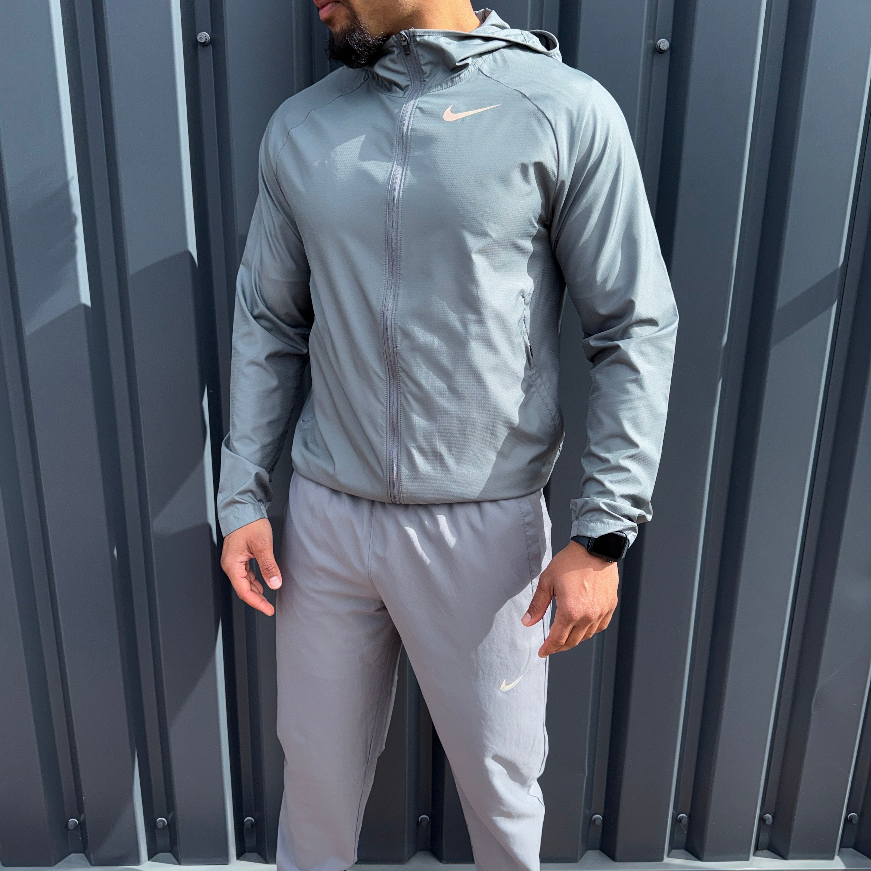 Nike Essentials Jacket Pants Set 'Grey'