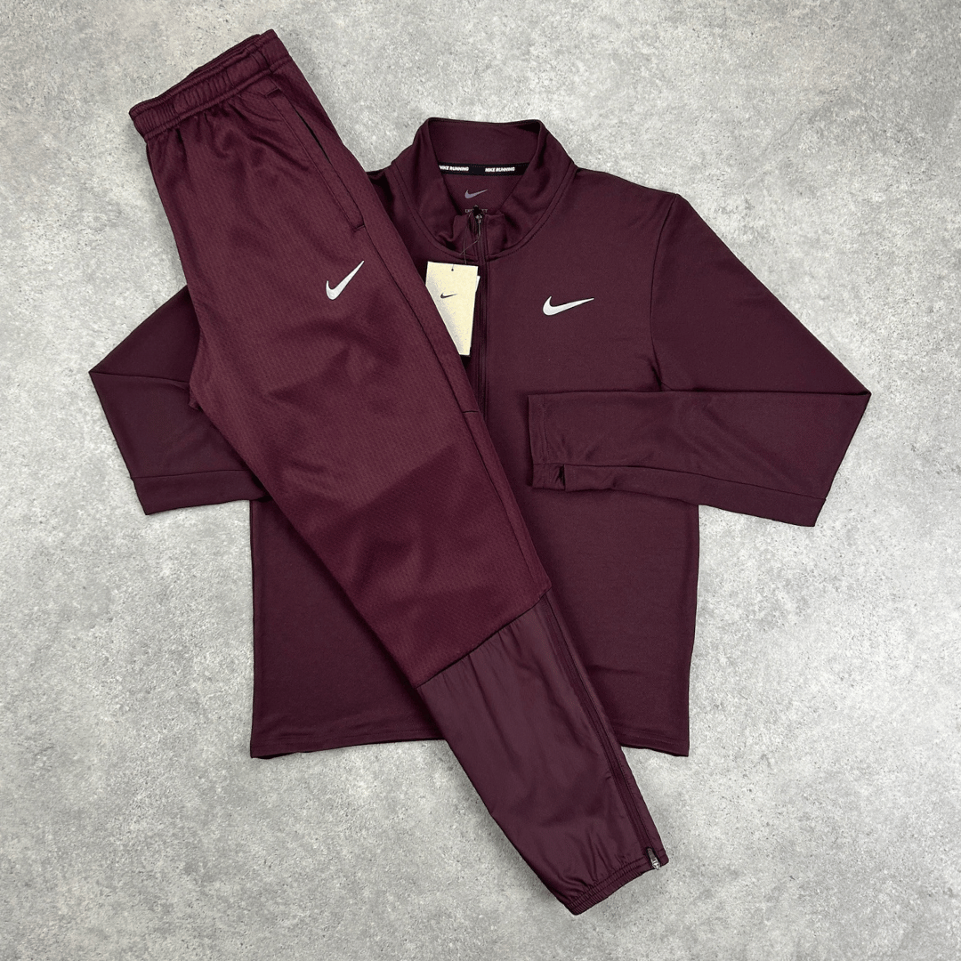 Nike 1/4 zip 'burgundy' set