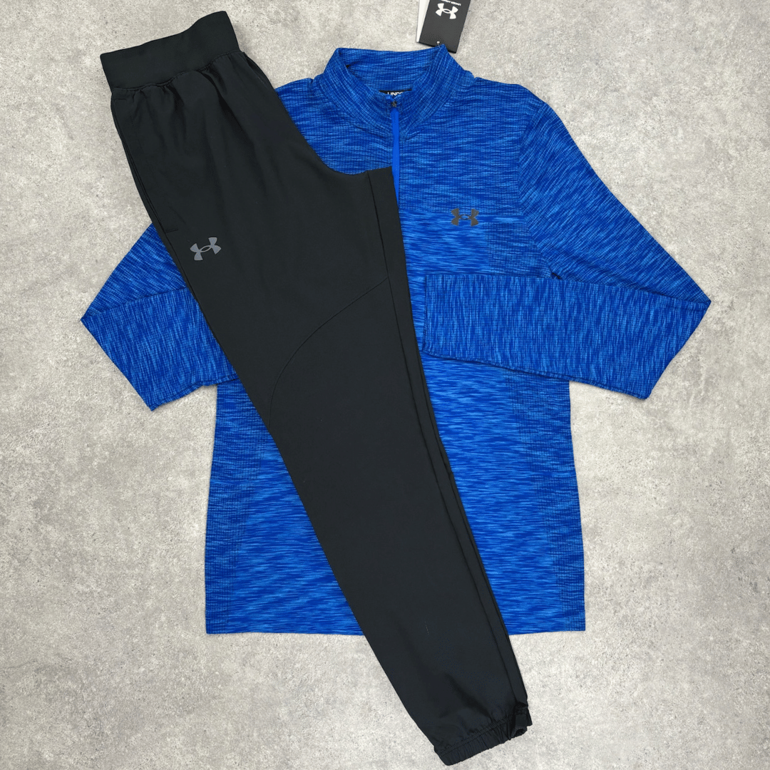 Under armour 1/4 zip seamless 'blue' set