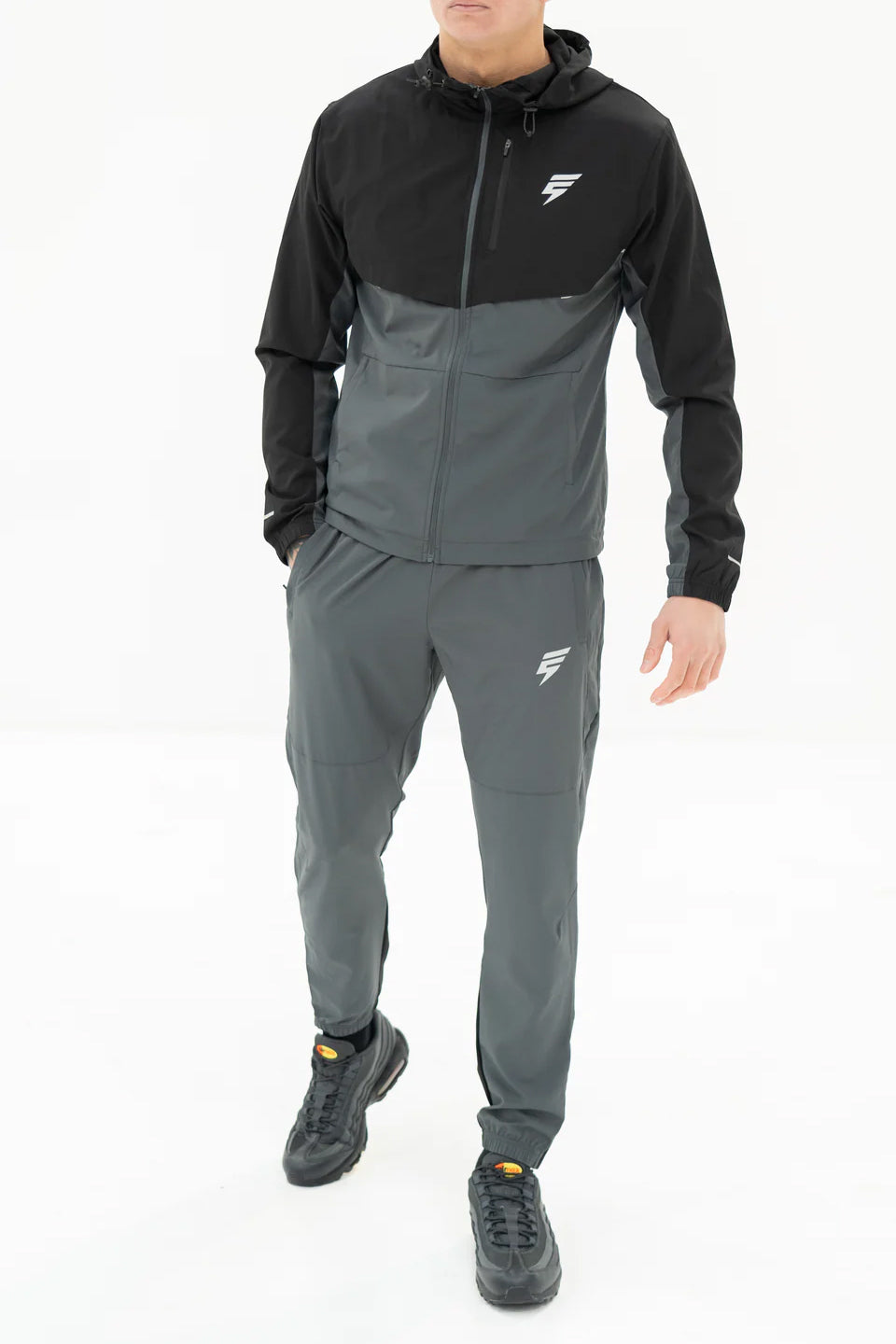 Elude track tracksuit set 'coal/black'