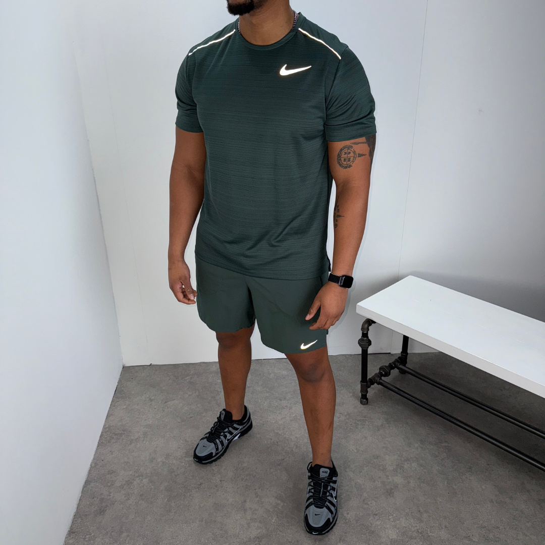 nike green miler t shirt