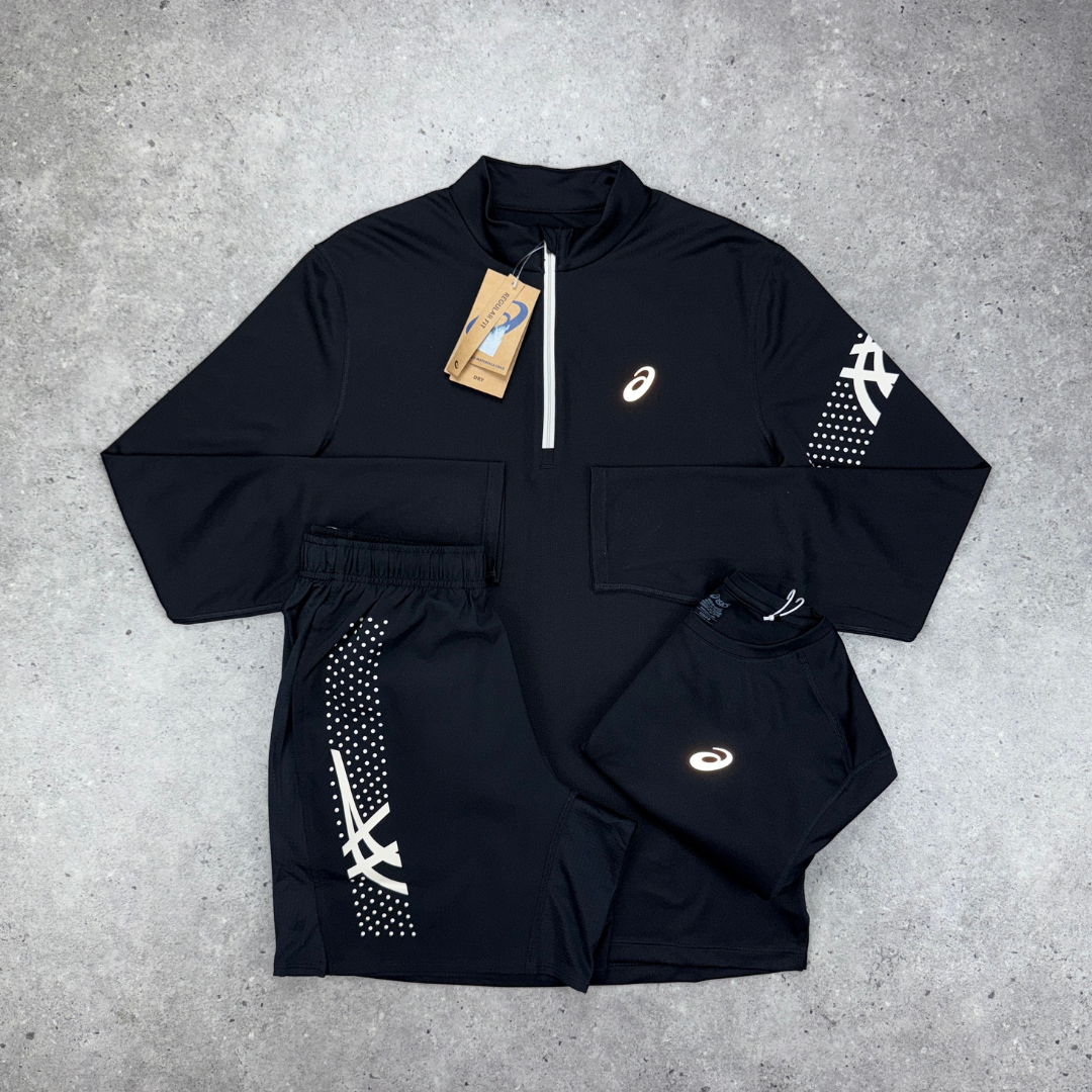 Asics icon 1/4 zip tri-set 'black'