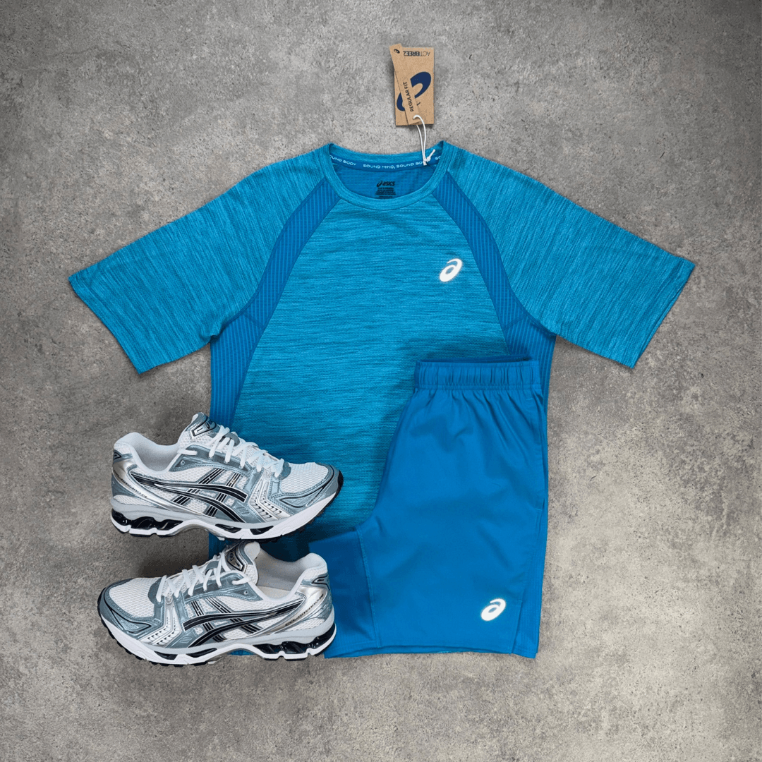 Men's ASICS Road Core Gel-Kayano 14 Tri-Set 'Aegan Blue/White Fjord Grey'