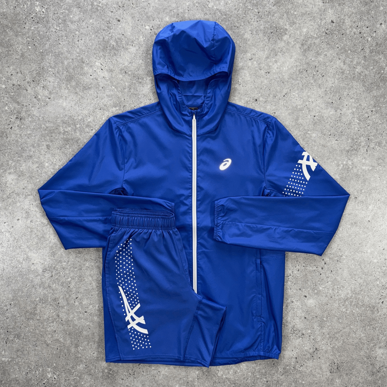 Asics icon jacket set 'cobalt'