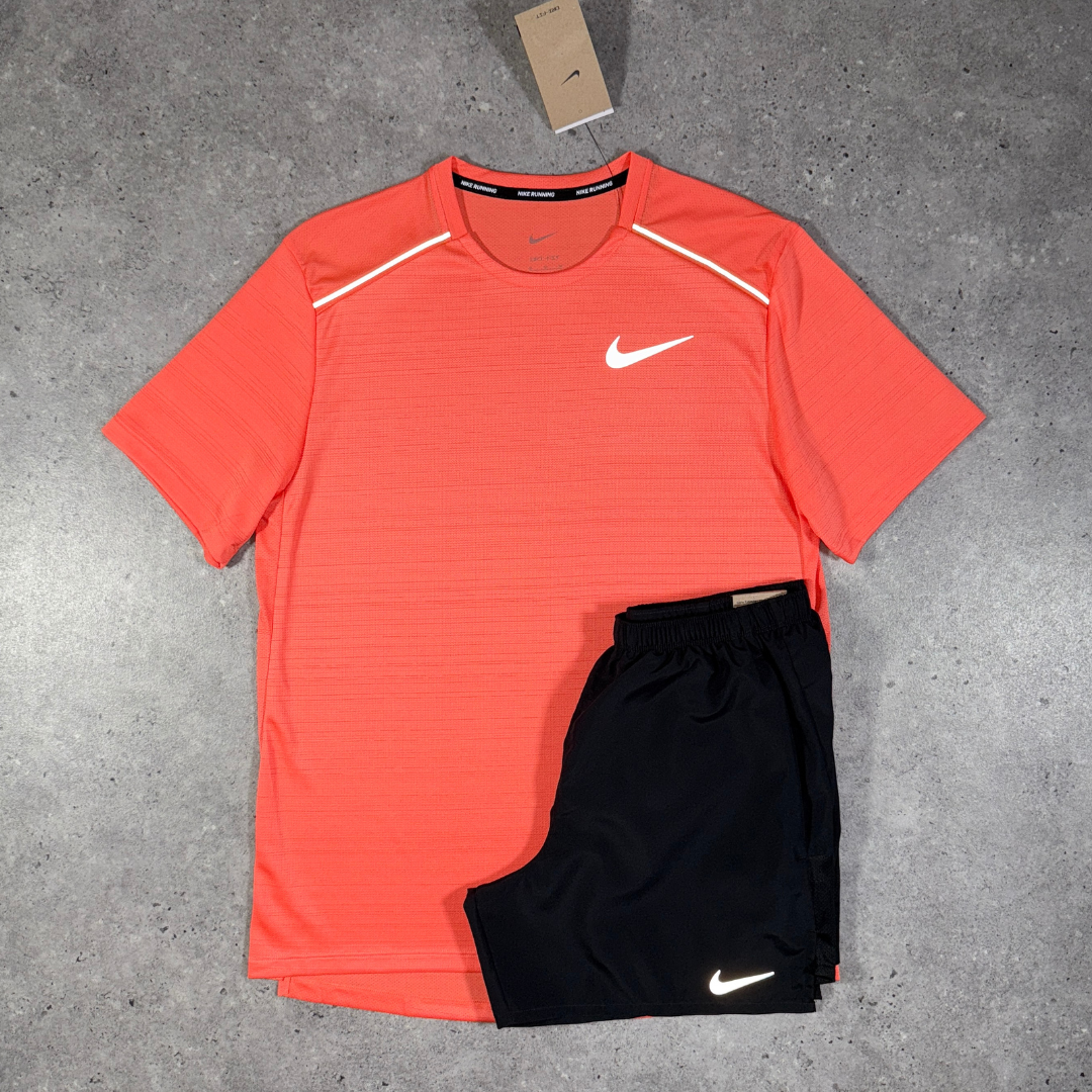 Nike miler 1.0 set 'crimson/black'