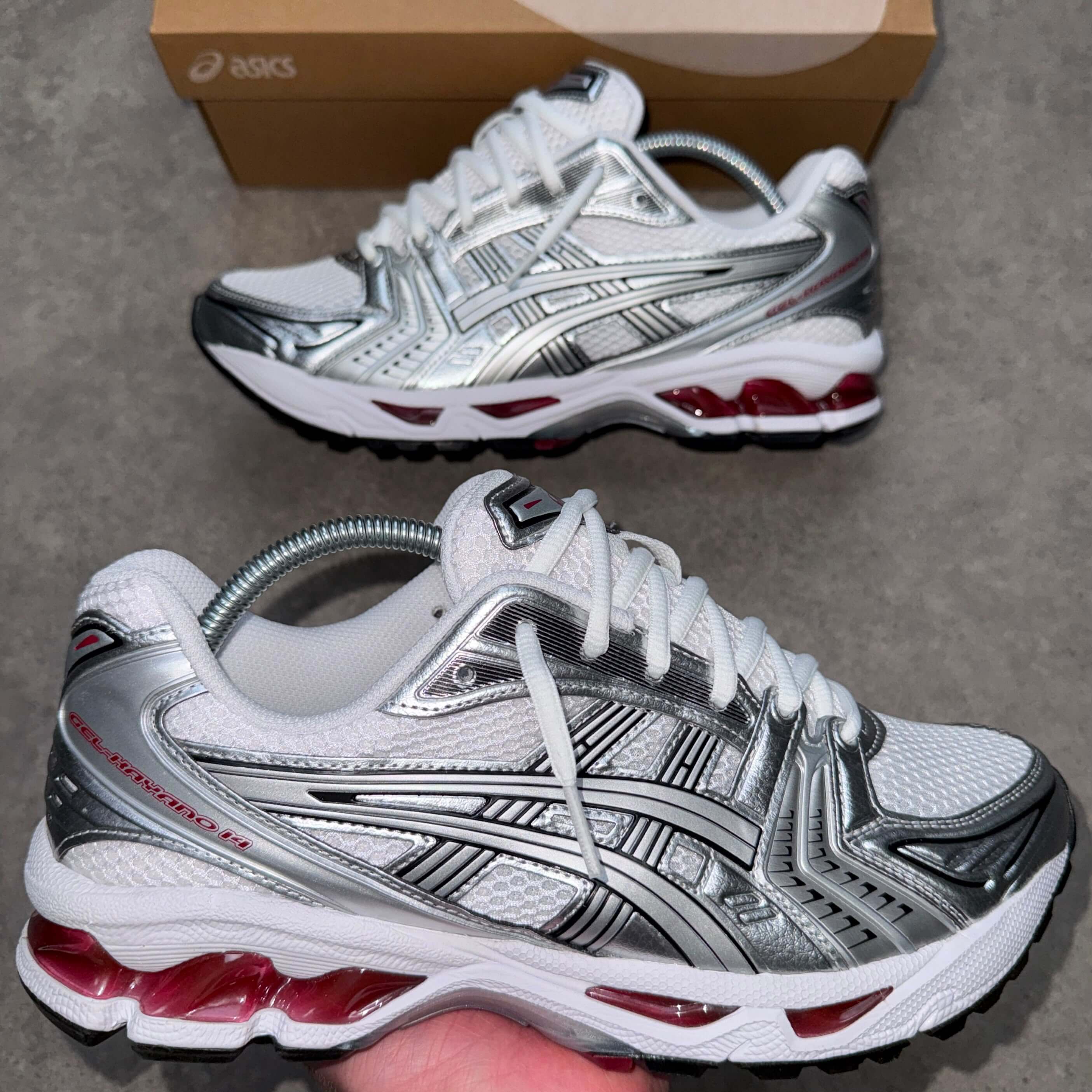 Men's ASICS Gel-Kayano 14 'White/Pure Silver'