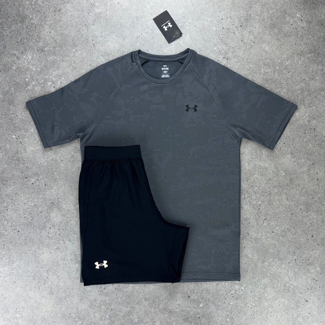 Under armour velocity jacquard set 'grey/black'