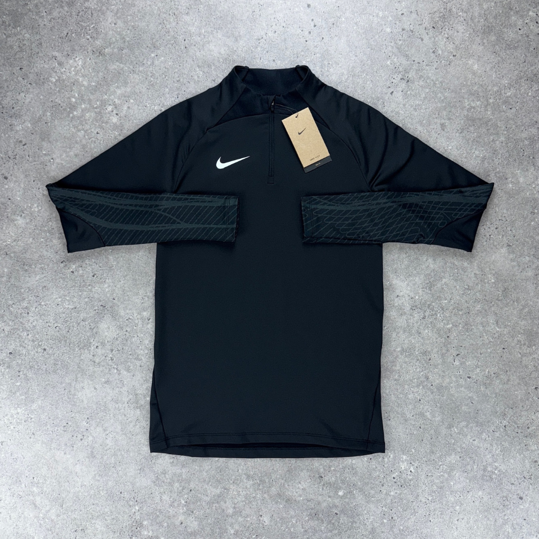 Nike drill 1/4 zip t-shirt short tri-set 'black'