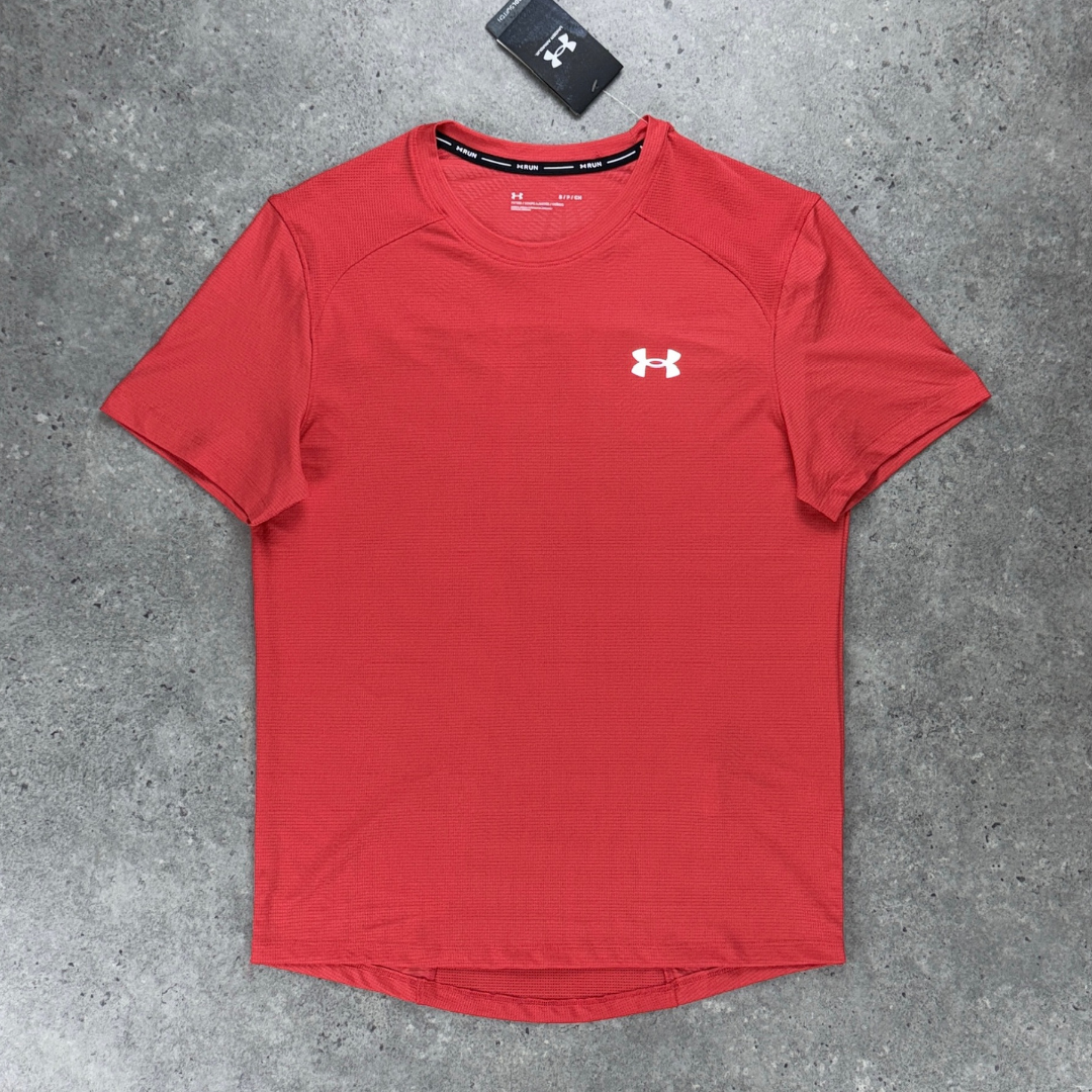 Under armour coolswitch printed t-shirt 'crimson'