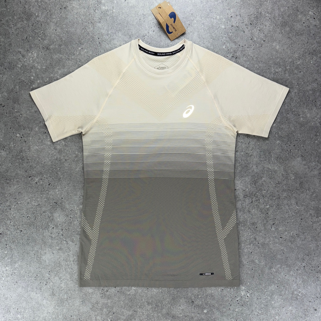 asics seamless t-shirt 'moonrock'