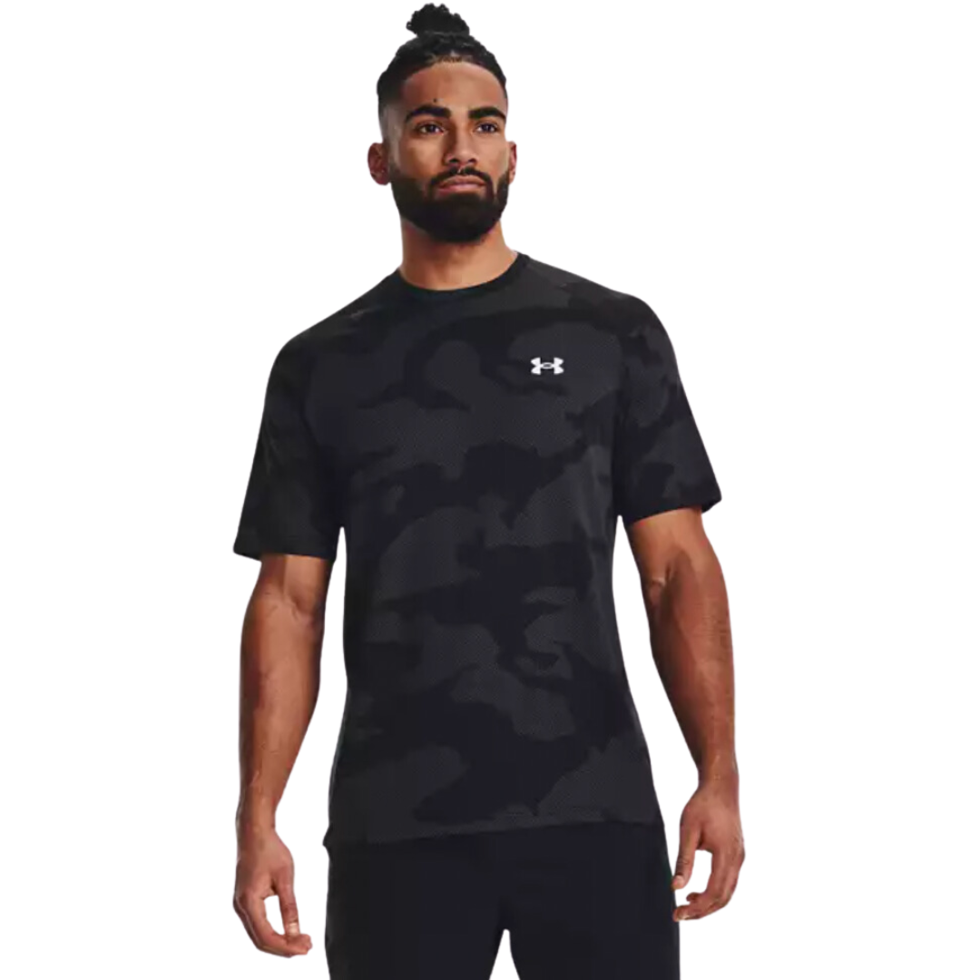 under armour velocity t shirt black camo