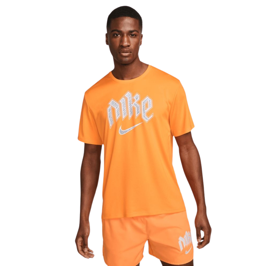 Nike running division t-shirt 'vivid orange'